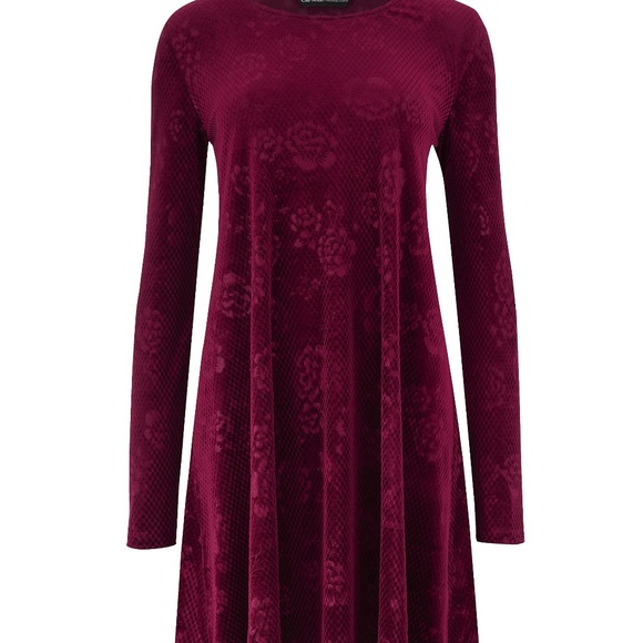 velour swing dress